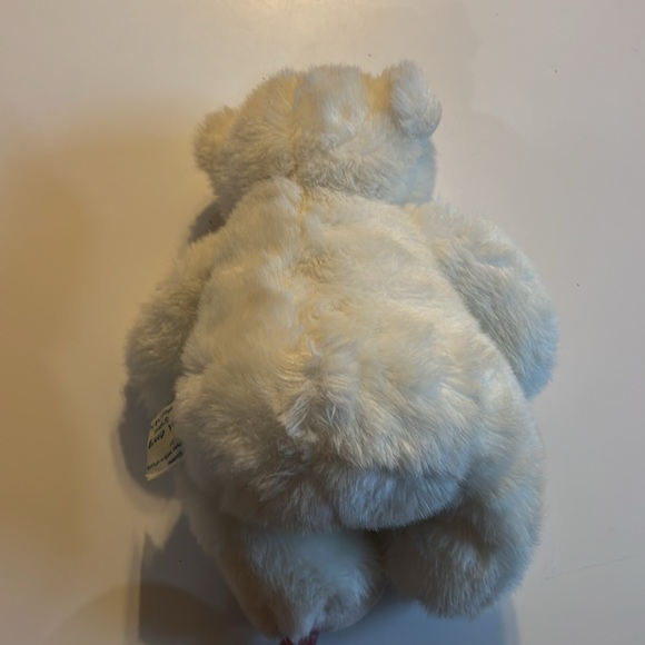 Vintage Build a Bear White Teddy Polar Bear Stuffed Animal Plush Blue Nose 15” - Picture 6 of 6